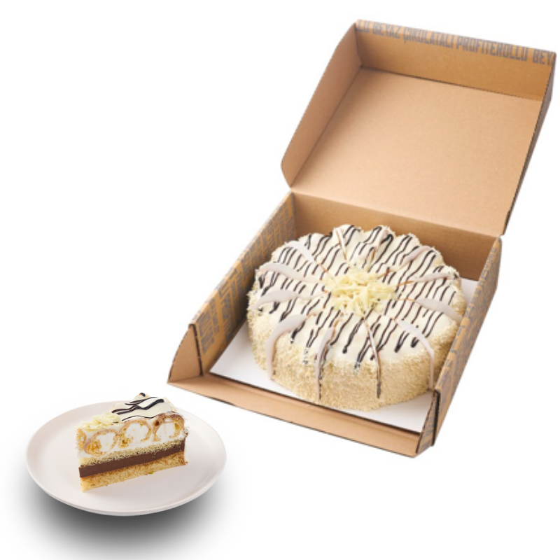 Beyaz Çikolatalı Profiterollü Pasta